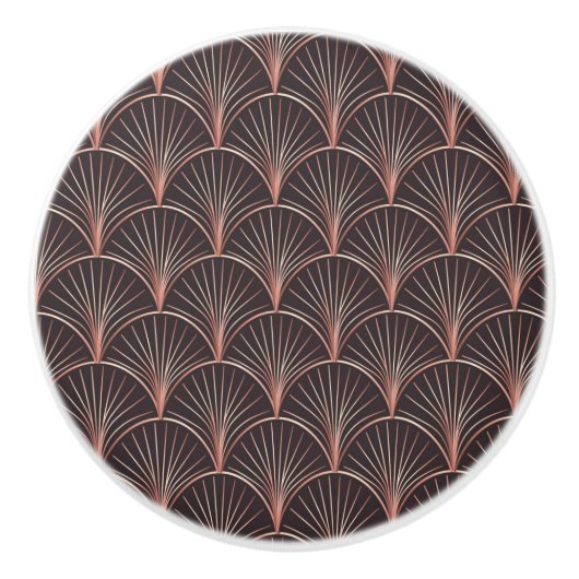 マーメイド/幾何学的デザイン セラミックノブ (正面)