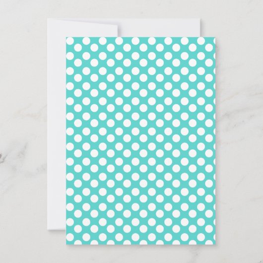 マーメイド&水玉模様パーティの招待状 招待状 (裏面)