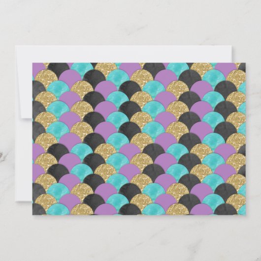 マーメイド&海賊誕生日兄弟姉妹ボーイガール招待状 招待状 (裏面)