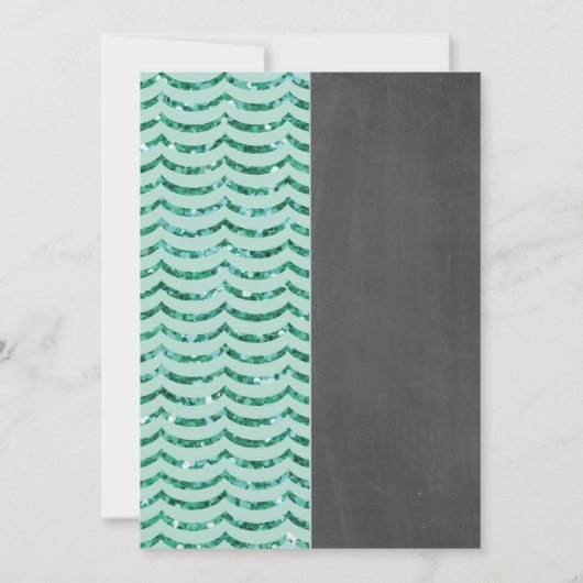 マーメイド&消防車の共同ボーイガール誕生日 招待状 (裏面)