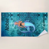 マーメイド – 私信じはメメイド ビーチタオル (正面)