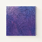 マーメイド – 紫 ノートブック (裏面)