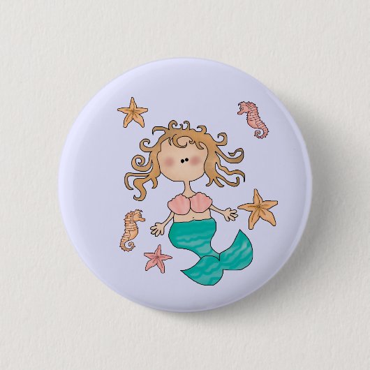 マーメイド 缶バッジ (正面)