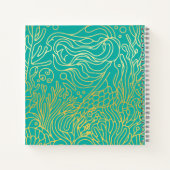 マーメイド – 金ゴールド ノートブック (裏面)