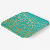 マーメイド – 金ゴールド ペーパープレート (傾斜あり)