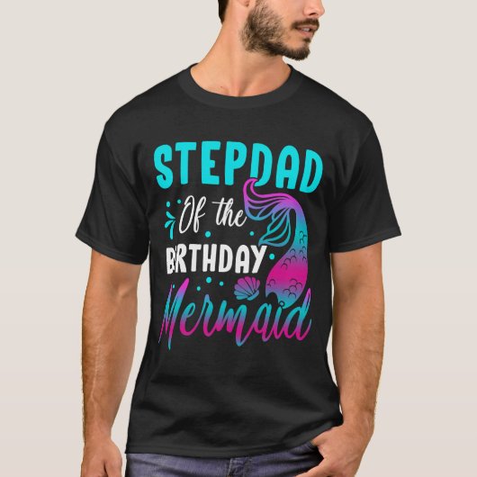 マーメイドStepdadの誕生日マッチングパーティー Tシャツ (正面)
