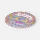 マーメカラフルイド誕生パーティー ペーパープレート (アングル)