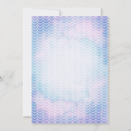 マーメカラフルードアンダーザシー誕生日招待状 招待状 (裏面)