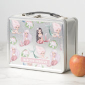 マーメガーリードモダンウォーターパーソナライズされたカラー名 メタルランチボックス (インサイチュ)