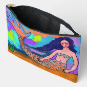 マーメサイケデリックド抽象芸術絵画ズ アクセサリーポーチ (見開き)
