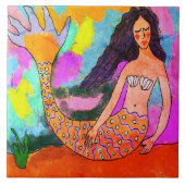 マーメサイケデリックド抽象芸術絵画ズ タイル (正面)