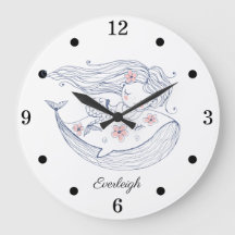 マーメパーソナライズされたイドホエールガールズ子供部屋 