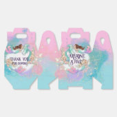 マーメパーソナライズされたードパーティー箱 フェイバーボックス (見開き)