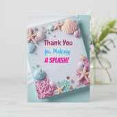 マーメモダンド誕生日ステッカー感謝してい- Maki向け サンキューカード (スタンド正面)