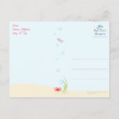 マーメ恋しく思ドのダークヘア ポストカード (裏面)