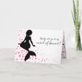 マーメ結婚ドのカードはメイド・オブ・オーナー(花嫁付き添い人)だ カード (正面)