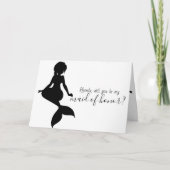 マーメ結婚ドのメイド・オブ・オーナー（花嫁付き添い人） カード (正面)