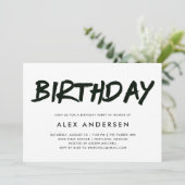 マーモダンカ | 白黒バースデーパーティー 招待状 (スタンド正面)