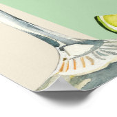 マーモダングエレガントと結婚ブライダルシャワー ポスター (角)