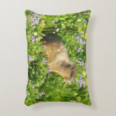 マーモットイン山レイニアワイルドフラワー アクセントクッション (正面(垂直))
