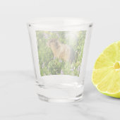 マーモットイン山レイニアワイルドフラワー ショットグラス (裏面)