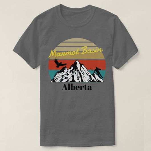 マーモットベイスンスキーアルベルタカナダ1 Tシャツ (デザイン正面)