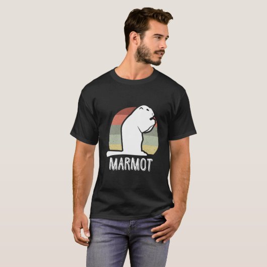 マーモット ダストレスドスタイル Tシャツ (正面フル)