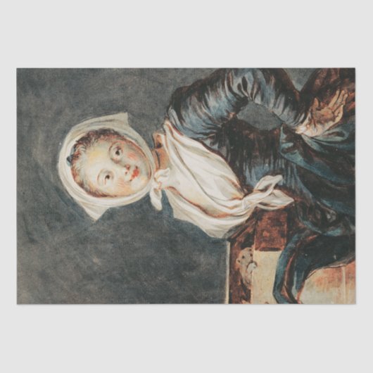 『マーモット·バイ·フラゴナード』の少女 薄葉紙 (正面)