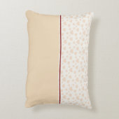 マーヤムモノグラムハートパタンインピーチ&ブルゴーニュ アクセントクッション (裏面(縦))