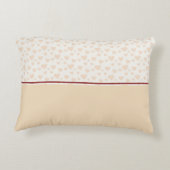 マーヤムモノグラムハートパタンインピーチ&ブルゴーニュ アクセントクッション (裏面)