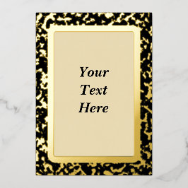 マーリエレガントド金箔空白の招待状カード 箔招待状