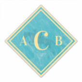 マーリモノグラムのーターコイズ馬車付きトランク シール (正面)