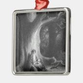 マーリンおよび妖精のVivien魔術師 メタルオーナメント (左)