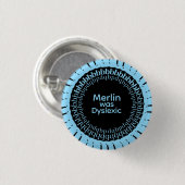 マーリンはディスレクシア Button 缶バッジ (正面&裏面)