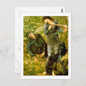 マーリンを惑わす - エドワード・バーナー・ジョーンズ ポストカード (正面/裏面)