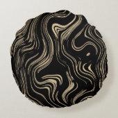 マーリング金ゴールド丸い枕 ラウンドクッション (裏面)