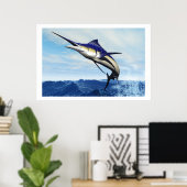 マーリンジャンププリント ポスター (ホームオフィス)