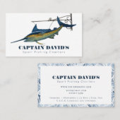 マーリンスポーツ魚釣りシャーターズボート 名刺 (正面/裏面)