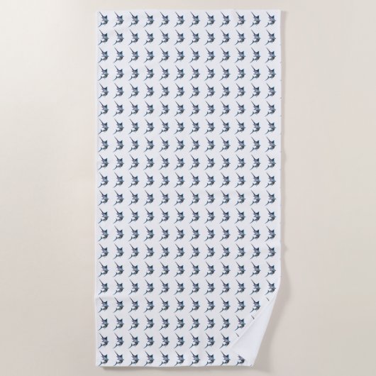 マーリンプロファイルビーチタオル ビーチタオル (正面)