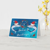 マーリンホリデイ カード (黄色い花)