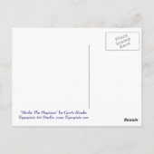 マーリンマジシャンウィザードキャット魔法ソルセラーファンタジー ポストカード (裏面)