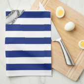 マーリンメージフィッシュクロームスタイルオン航海のストライプ キッチンタオル (四つ折り)