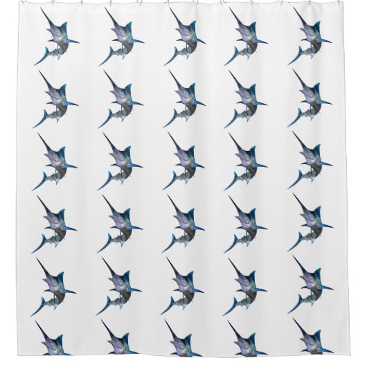 マーリン縦断 シャワーカーテン (正面)