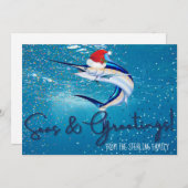 マーリン魚釣りホリデーカード シーズンカード (正面/裏面)