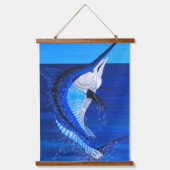 マーリン&ドルフィンフィッシュ 吊り下げ型タペストリー (正面)