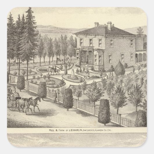 マーリン、フィニガンレジデンス、農場 スクエアシール (正面)