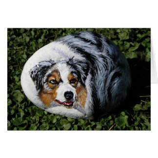 "マーリン"犬の石カード