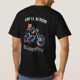 マーリーのチョッパーに乗る – クールバイクTシャツ Tシャツ