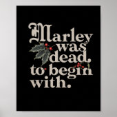 マーリーは引用文ティーから始まるおもしろいために死んでいた ポスター (正面)