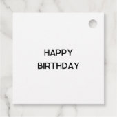 マーリーカラフルド紙アートギフトラベル フェイバータグ (裏面)